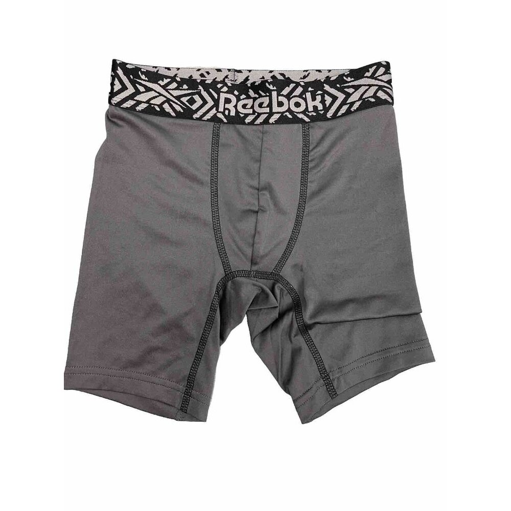 Reebok Boy's Performance Boxer Briefs - 2 Pack Black/Gray Size Small 6/7 - Picture 3 of 6